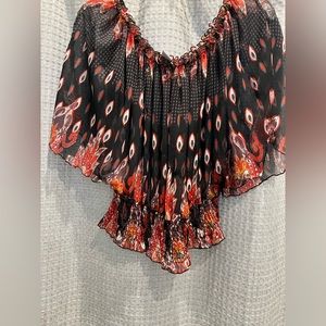 Size medium sheer polyester material